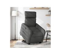 Vidaxl Fauteuil Inclinable Électrique Gris Foncé Tissu Gris