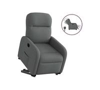 vidaXL stoel électrique réglable tissu gris foncé Gris G