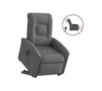 vidaXL stoel électrique réglable tissu gris foncé Gris G