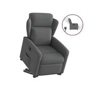 vidaXL Fauteuil inclinable électrique gris foncé tissu