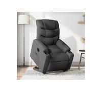 Vidaxl Fauteuil Inclinable Électrique Gris Foncé Tissu Gris
