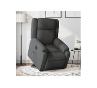 Vidaxl Fauteuil Inclinable Électrique Gris Foncé Tissu Gris