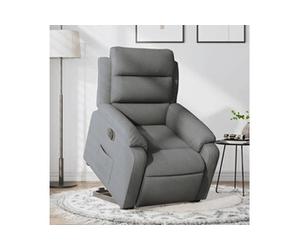 stoel électrique réglable tissu gris foncé