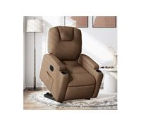 vidaXL Fauteuil inclinable électrique – tissu marron