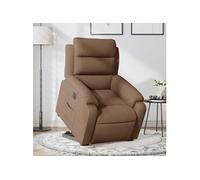 stoel électrique réglable tissu marron