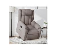 Vidaxl Fauteuil Inclinable Électrique Taupe Tissu