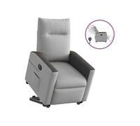 vidaXL stoel électrique réglable tissu wolk gris Gris G