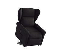 vidaXL stoel électrique réglable tissunoir Noir G