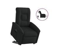 vidaXL Fauteuil inclinable électrique Noir Tissu, Chaise inclinable électrique, Fauteuil électrique pour Personnes âgées, Fauteuil inclinable