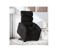 vidaXL stoel électrique réglable tissunoir Noir G
