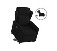 Vidaxl Fauteuil Inclinable Électrique Noir Tissu Noir