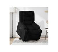vidaXL Fauteuil inclinable électrique en tissu noir