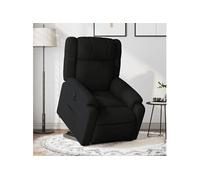 vidaXL stoel électrique réglable tissunoir Noir G