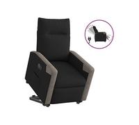 vidaXL stoel électrique réglable tissunoir Noir G