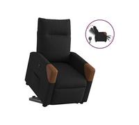 vidaXL Fauteuil inclinable électrique Noir Tissu