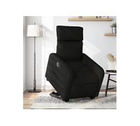 vidaXL Fauteuil inclinable électrique noir tissu