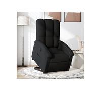 vidaXL stoel électrique réglable tissunoir Noir G