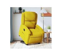 Fauteuil Inclinable de Massage Électrique Chaise Siège Gris Clair Velours vidaXL