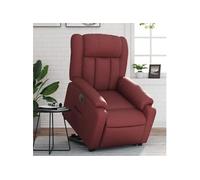 stoel électrique similicuir bordeaux