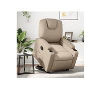 vidaXL stoel électrique similicuir cappuccino Beige G