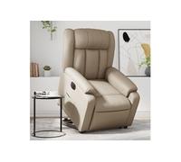 vidaXL Fauteuil inclinable électrique Cappuccino similicuir