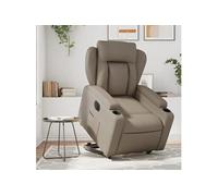 Fauteuil Inclinable Chaise Siège Salon Salle de Séjour Gris Similicuir vidaXL
