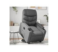 Vidaxl Fauteuil Inclinable Électrique Gris Similicuir Gris