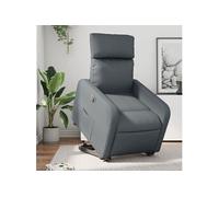 vidaXL Fauteuil inclinable électrique gris similicuir