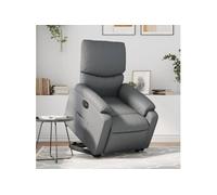 Vidaxl Fauteuil Inclinable Électrique Gris Similicuir Gris