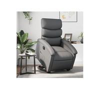 vidaXL stoel électrique similicuir gris Gris G
