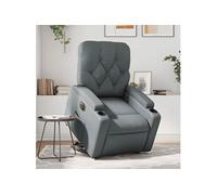 Vidaxl Fauteuil Inclinable Électrique Gris Similicuir Gris