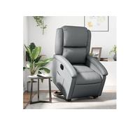 Vidaxl Fauteuil Inclinable Électrique Gris Similicuir Gris