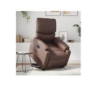 vidaXL stoel électrique similicuir marron Marron G