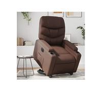 Vidaxl Fauteuil Inclinable Électrique Marron Similicuir Marron
