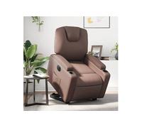 Vidaxl Fauteuil Inclinable Électrique Marron Similicuir Marron