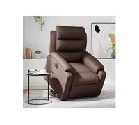vidaXL stoel électrique similicuir marron Marron G