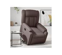vidaXL Fauteuil inclinable électrique marron similicuir