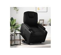 Fauteuil Inclinable de Massage Chaise Salle de Séjour Noir Similicuir vidaXL