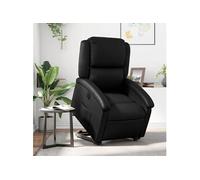 vidaXL Fauteuil inclinable électrique noir similicuir