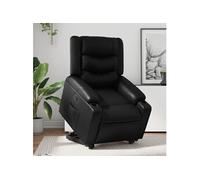 Vidaxl Fauteuil Inclinable Électrique Noir Similicuir Noir
