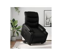 vidaXL Fauteuil inclinable électrique noir similicuir