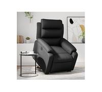Vidaxl Fauteuil Inclinable Électrique Noir Similicuir Noir