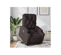 vidaXL Fauteuil inclinable de massage Tissu crème pour salon