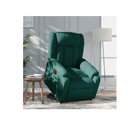 stoel électrique tissu vert foncé