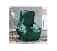 stoel électrique tissu vert foncé