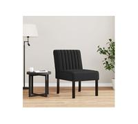 vidaXL Fauteuil sans accoudoirs 352454 — velours noir