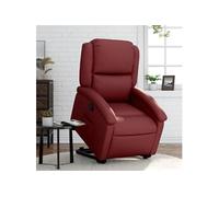 Fauteuil Inclinable Électrique Chaise Siège Salon Crème Similicuir vidaXL