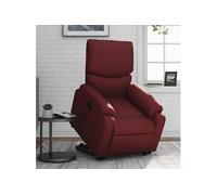 stoel similicuir bordeaux