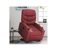 stoel similicuir bordeaux