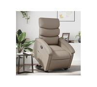 Fauteuil Inclinable de Massage Chaise Siège Salon Marron Similicuir vidaXL